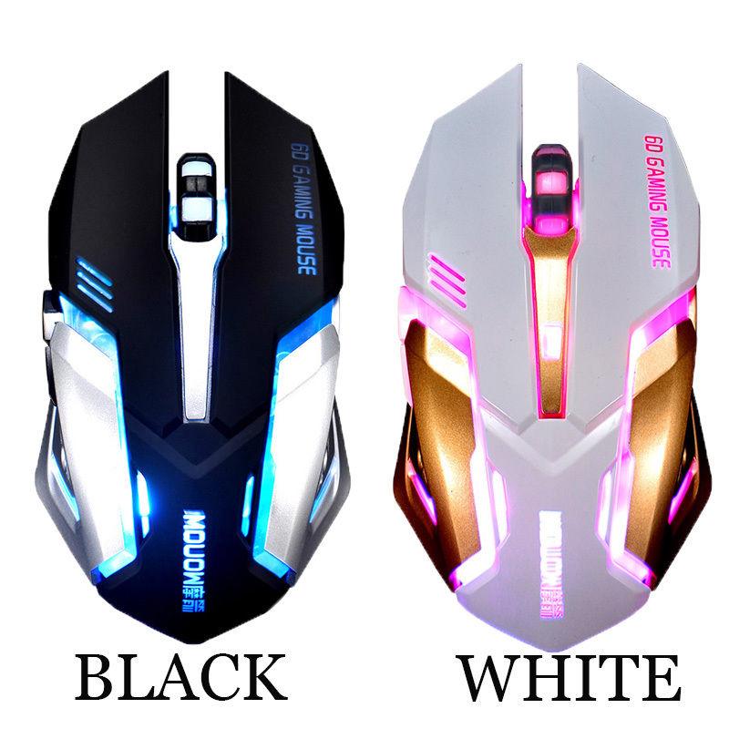 Wireless Rechargeable Silent Gaming Mouse-Gaming-Docs General Store