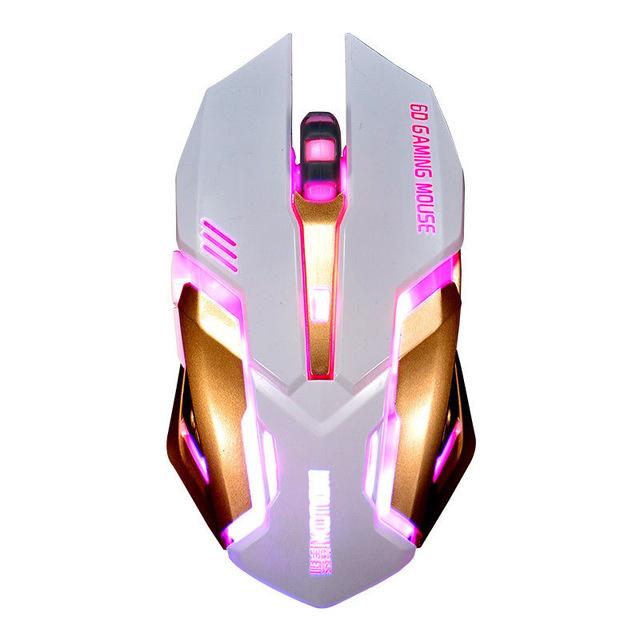 Wireless Rechargeable Silent Gaming Mouse-Gaming-Docs General Store