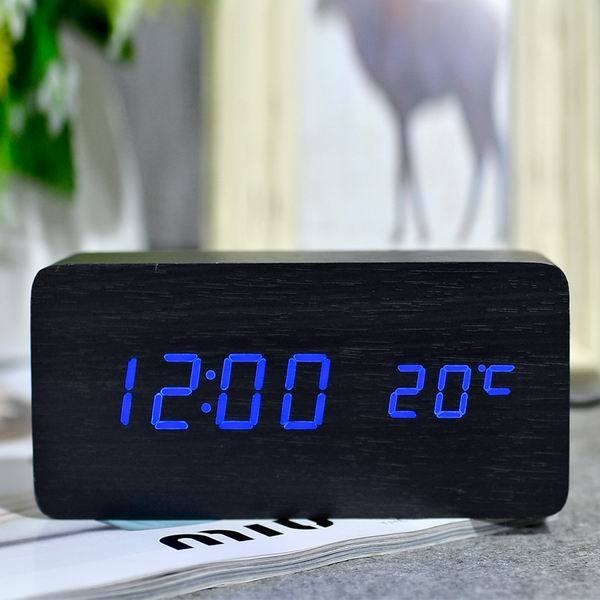 Wood LED Clock-Home and Garden-Docs General Store
