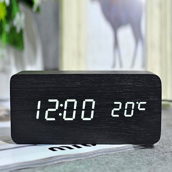 Wood LED Clock-Home and Garden-Docs General Store