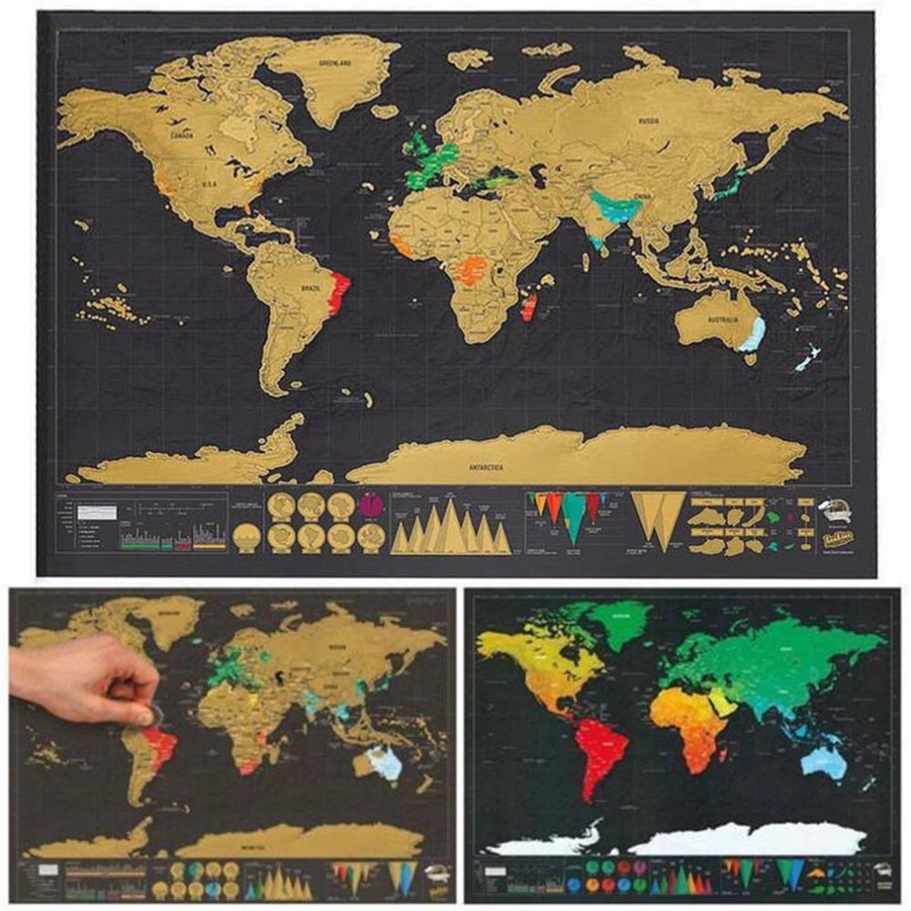 World Travel Map Scratch Off-Docs General Store
