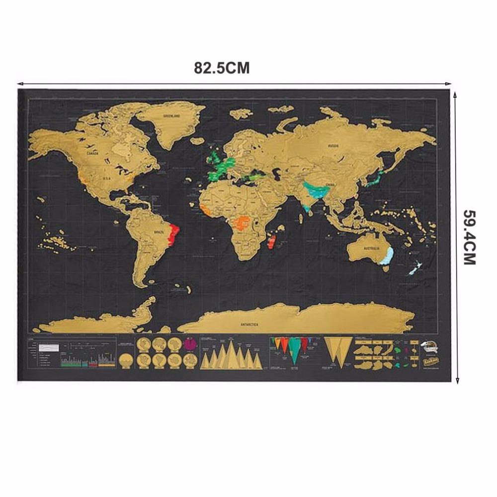 World Travel Map Scratch Off-Docs General Store