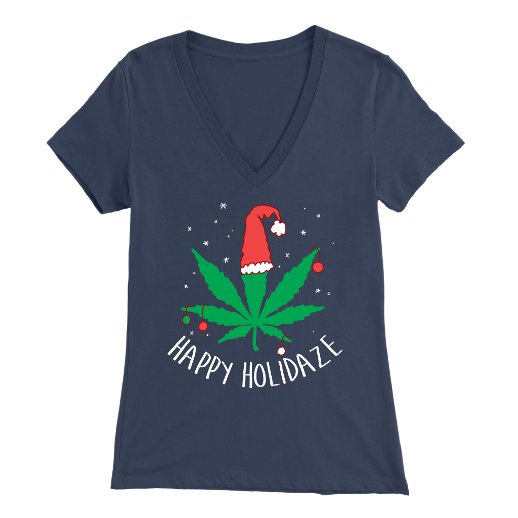 Happy Holidaze Women's V Neck