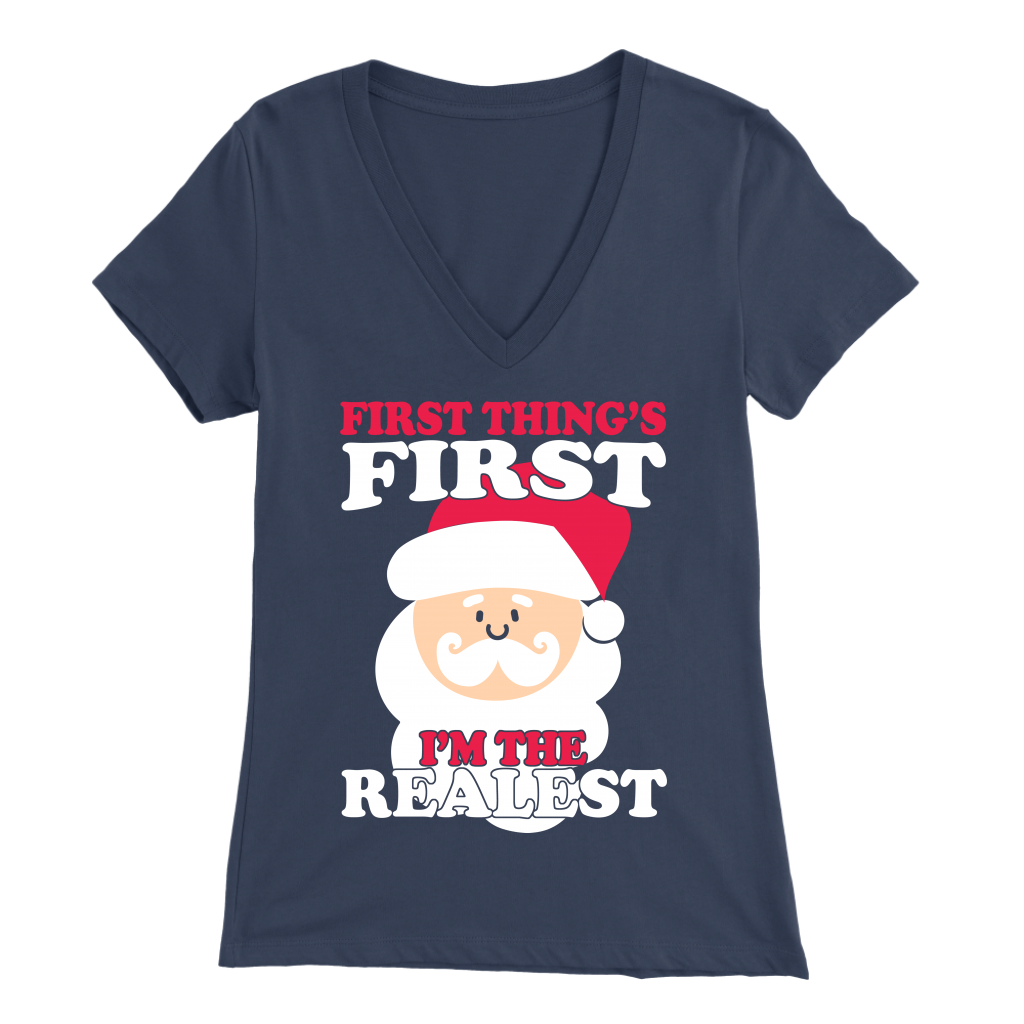 Real Santa Womens V-Neck