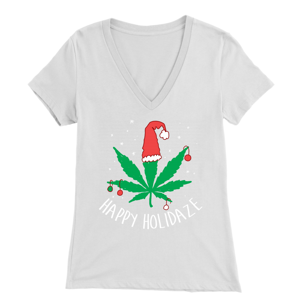 Happy Holidaze Women's V Neck