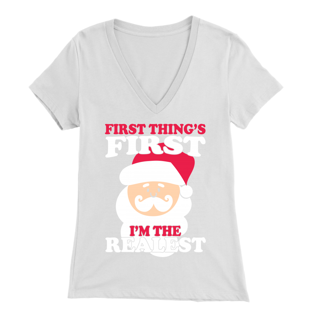 Real Santa Womens V-Neck