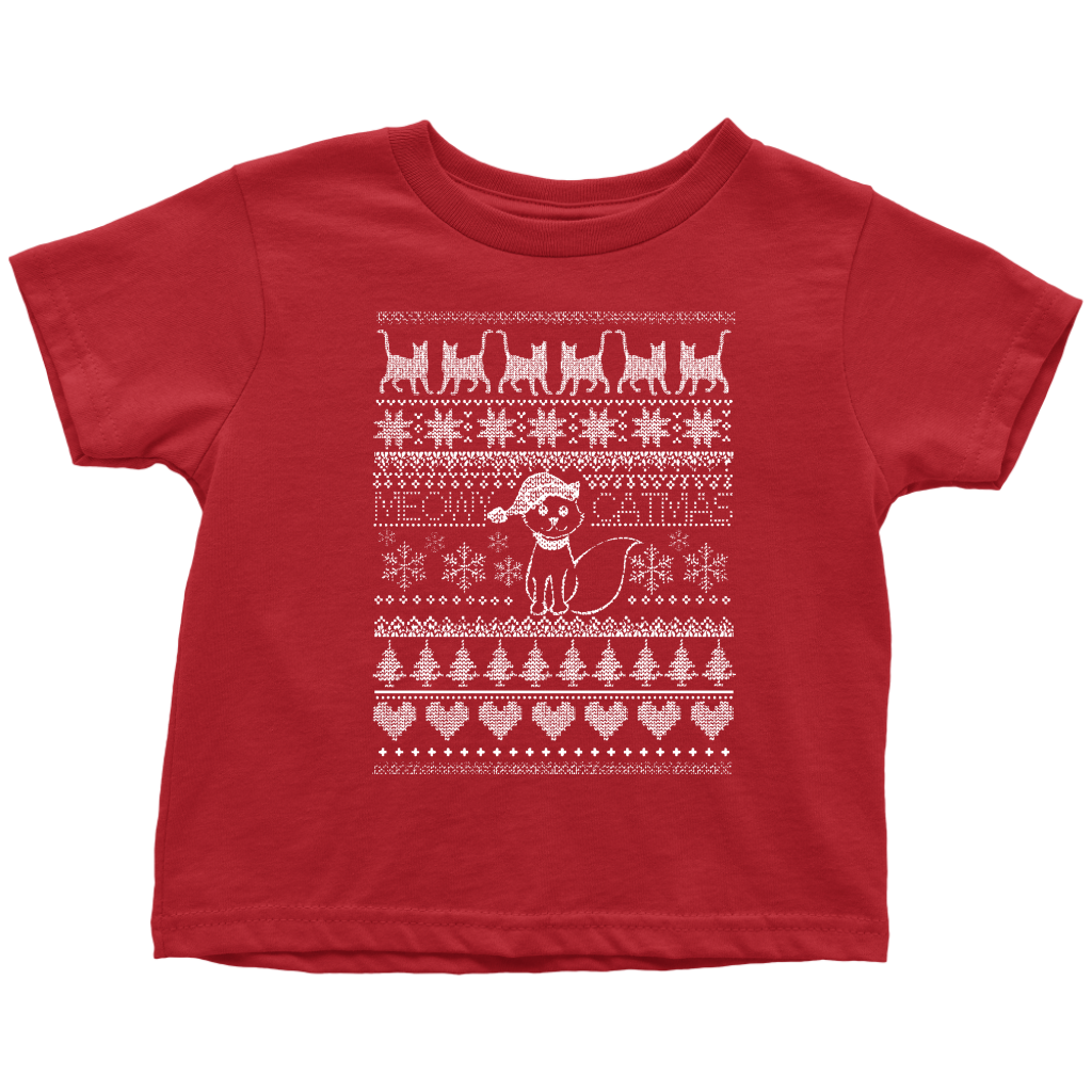 Cat Christmas Toddler T-Shirt
